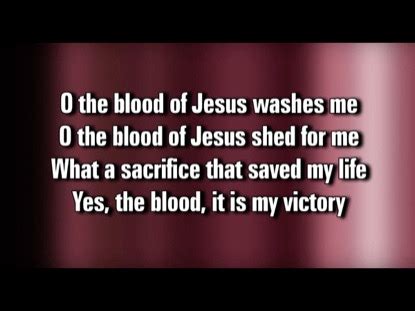 The Blood That Jesus Shed For Me Lyrics - PerseusVlado