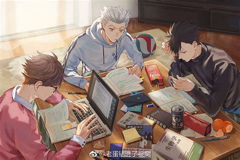 Boys studying : haikyuu, Studying Anime HD wallpaper | Pxfuel