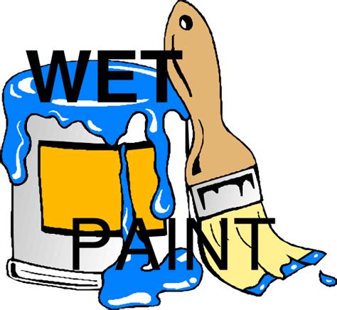 Wet Paint Signs - ClipArt Best