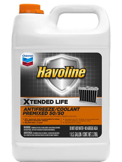 Havoline® Xtended Life Premixed 50/50 Antifreeze/Coolant (Orange) | Santmyer Online Store