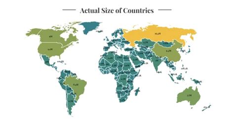 World Map Actual Sizes - Show Me The United States Of America Map