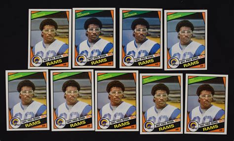 Lot Detail - Eric Dickerson 1984 Lot of 9 Rookie Cards