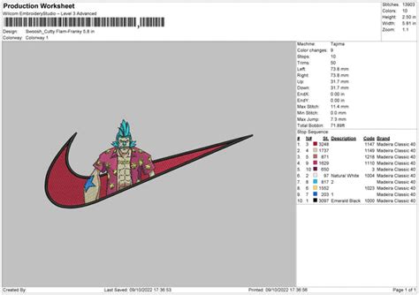 Swoosh Cutty Flam Embroidery File 5 sizes – Embropedia