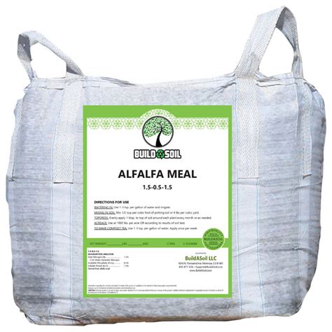 BuildASoil Organic Alfalfa Meal Compost Tea Kits & Ingredients Compost Tea Nutrients