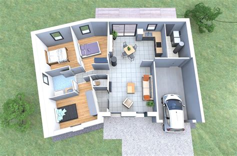 Création plan de maison 3d gratuit - Idées de travaux