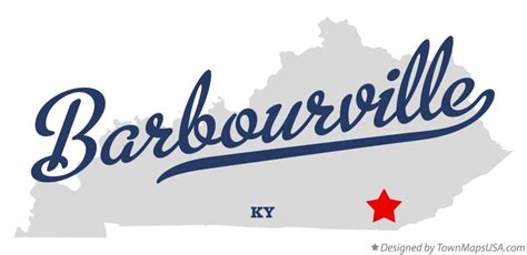 Map of Barbourville, KY, Kentucky