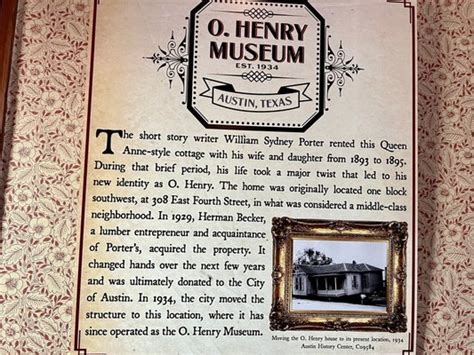 O HENRY MUSEUM - Updated July 2024 - 74 Photos & 17 Reviews - 409 E 5th ...