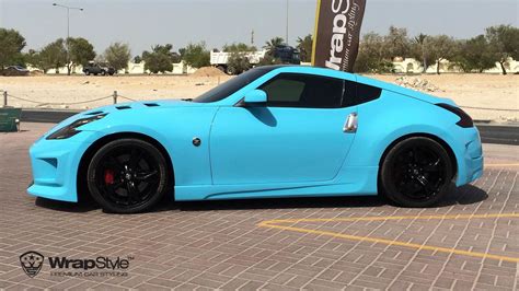 Nissan 370z - Sky Blue Gloss wrap | WrapStyle