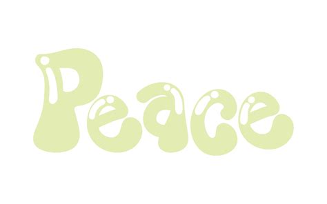 peace bubble letters 10421344 Vector Art at Vecteezy