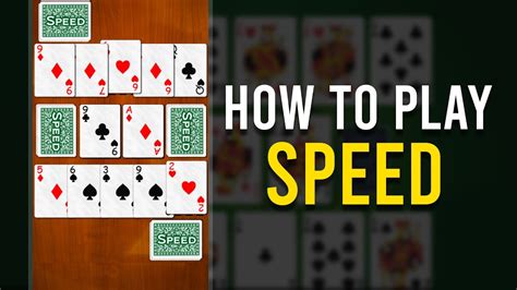 How to play Speed Card game | learn speed game rules - YouTube