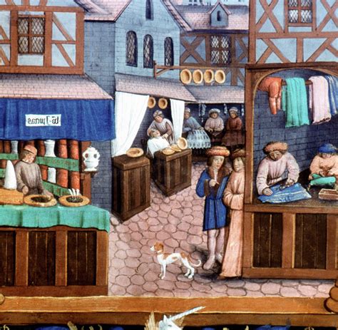 Shops On A Medieval Street Painting by Granger - Fine Art America