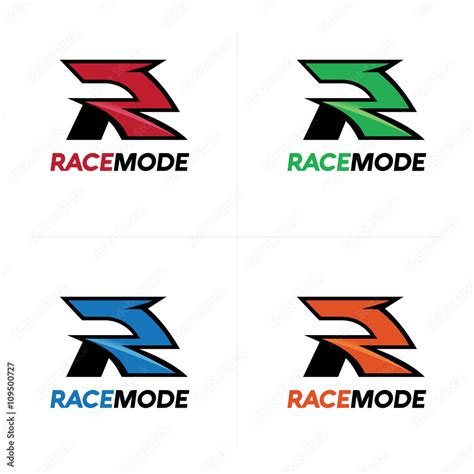 Race Speed Logo, Letter R Racing Logo Stock Vector | Adobe Stock