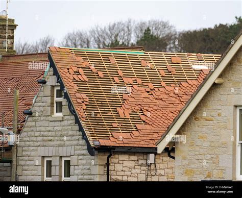 Damage to roof storm arwen hi-res stock photography and images - Alamy