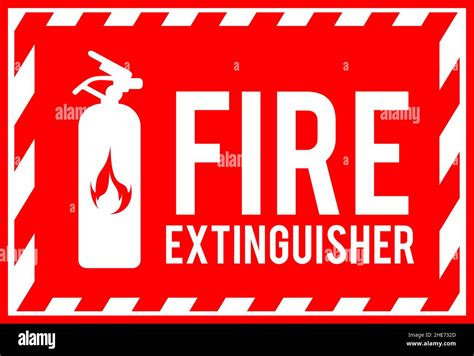 Fire extinguisher label sticker info design template Stock Vector Image ...