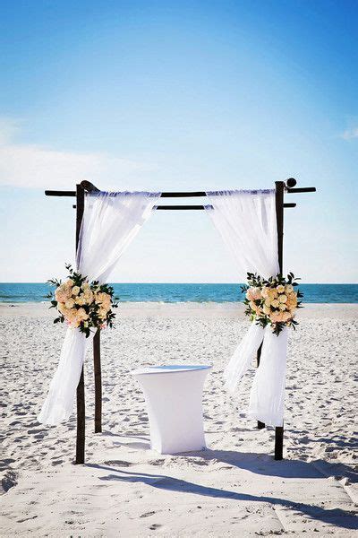 Classic Florida Beach Wedding | Wedding ceremony decorations, Florida beach wedding, Wedding