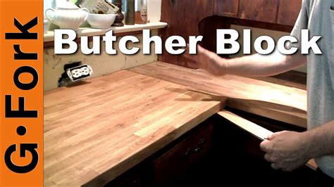 DIY Ikea Butcher Block Countertop Installation - GardenFork - YouTube