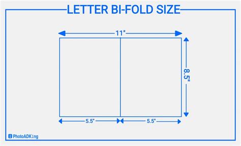 Bi Fold Brochure Dimensions