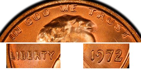 1972 1C Doubled Die Obverse, RD (Regular Strike) Lincoln Cent (Modern ...