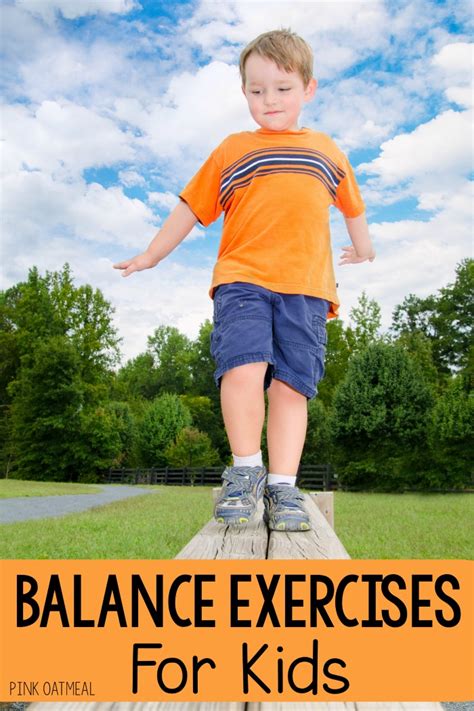 Balance Exercises For Kids - Intevention Ideas - Pink Oatmeal