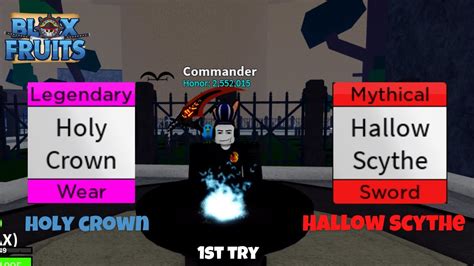 (UPDATE 16)Getting the Hallow Scythe & Holy Crown - BLOX FRUITS - YouTube