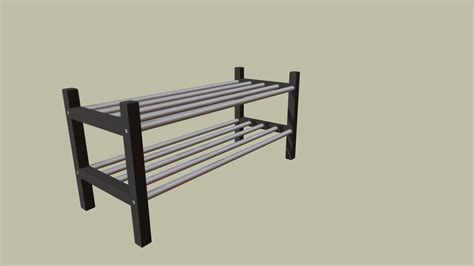 IKEA TJUSIG Shoe Rack - Download Free 3D model by HairMetalAddict [948a2d3] - Sketchfab