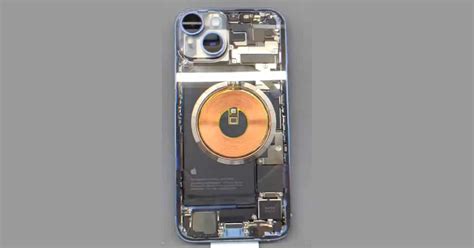 This iPhone 14 with transparent back glass shows all its internals | iThinkDifferent