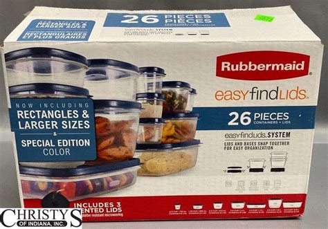 Rubbermaid Containers & Lids (26pcs.) - Christys