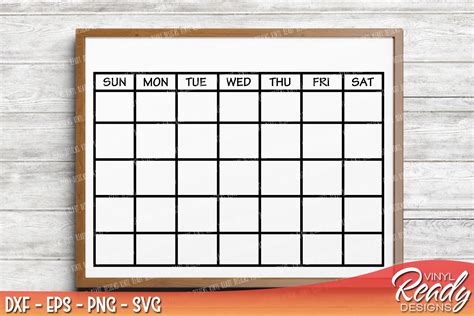 Cricut Template Svg File Calendar Svg Free, Web monthly calendar svg.