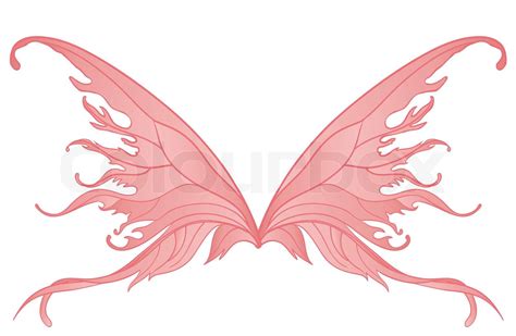 Pair of pink fairy wings | Stock vector | Colourbox