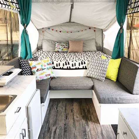 16 Best Pop Up Camper Makeover Ideas On A Budget | Camper decor, Pop up camper, Jayco pop up campers