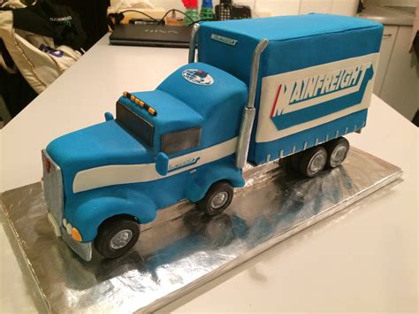 Kiwi Cakes: Mainfreight Truck cake made by Kiwicaker Suzanne