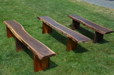 Reclaimed Wooden Benches Outdoor Garden Benches Live Edge - Etsy