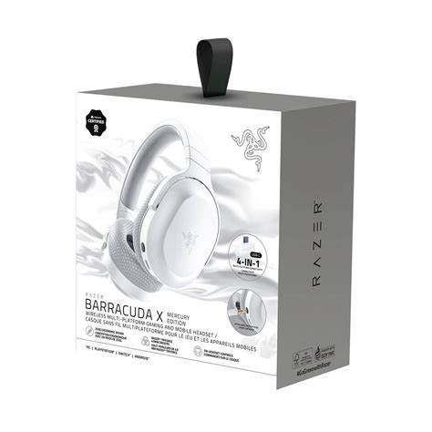 Razer Barracuda X [Mercury White] - Multi-Platform Wireless Headset [PC ...