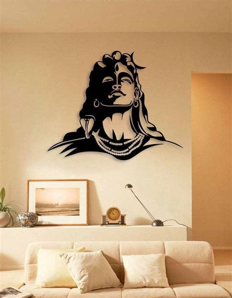 Lord Shiva | Buddha wall art, Wall painting decor, Creative wall painting