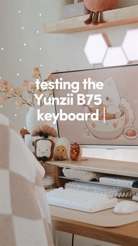 testing my new yunzii b75 keyboard ⌨️ 🤍 in 2024 | Desk inspo, Desk setup, Desk