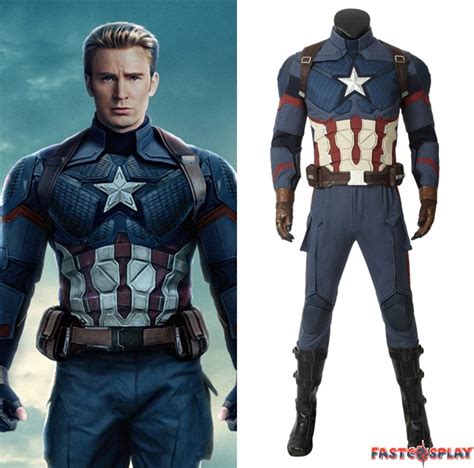 Avengers Endgame Captain America Cosplay Costume | ubicaciondepersonas ...