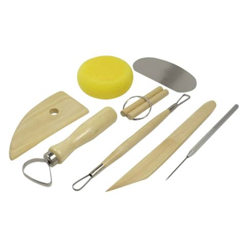 8Pc Ceramic Pottery Modeling Tool Set Clay Modelling Sculpting Tools loop/ribbon - Walmart.com ...