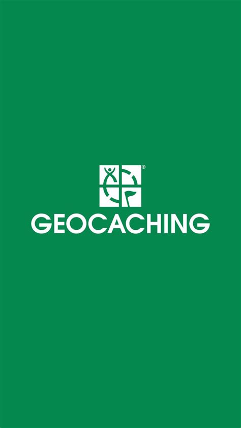 Wallpaper of the geocaching logo, white on green. geocaching.com ...