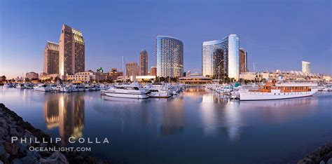 Panoramic photo of San Diego embarcadero, California, #26568