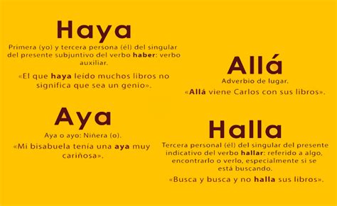 Haya, halla y allá… ¿También existe aya? - Yo Redacto