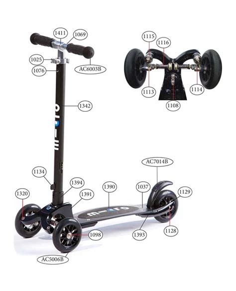 micro Kickboard Compact scooter spare parts | Fahrrad