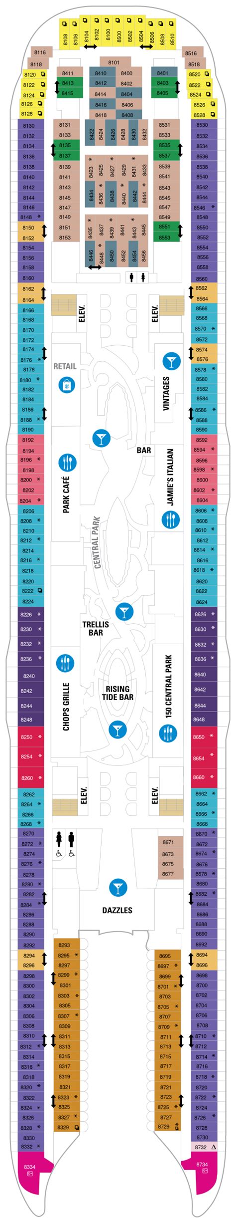 Symphony of the Seas Deck Plans | CruiseInd