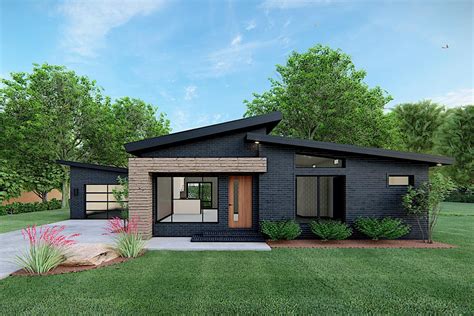 Small Contemporary Ranch Plan - 3 Bed, 2 Bath, 1131 Sq Ft - #193-1170