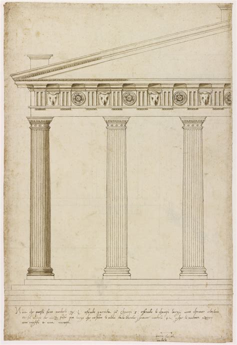 Study of a Doric temple front: half elevation | RIBA pix