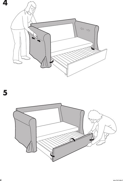 Ikea Hagalund Sofa Bed Cover Assembly Instruction