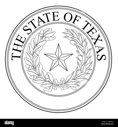 The State Of Texas Seal Stock Vector Image & Art - Alamy