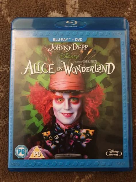 DISNEYS ALICE IN Wonderland Blu Ray Johny Depp Disney Kids £4.99 ...