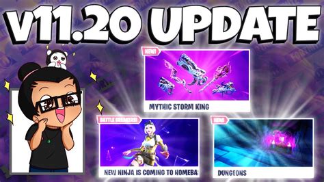 Fortnite StW | Version 11.20 UPDATE - PATCH NOTES = Homebase Status Report - YouTube