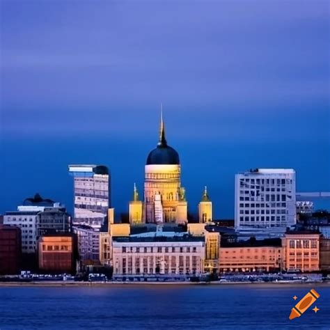 Helsinki skyline on Craiyon