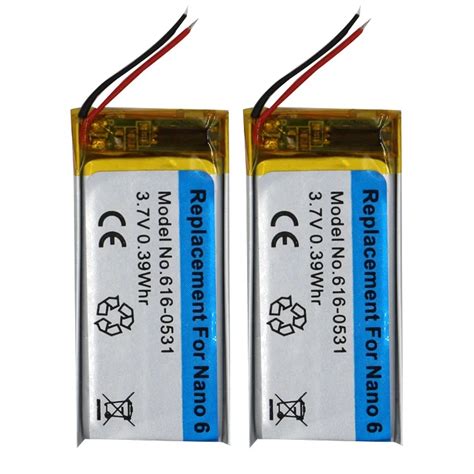 Replacement Li-polymer Battery 616-0531 For Ipod Nano 6th Ipod Nano 6th ...